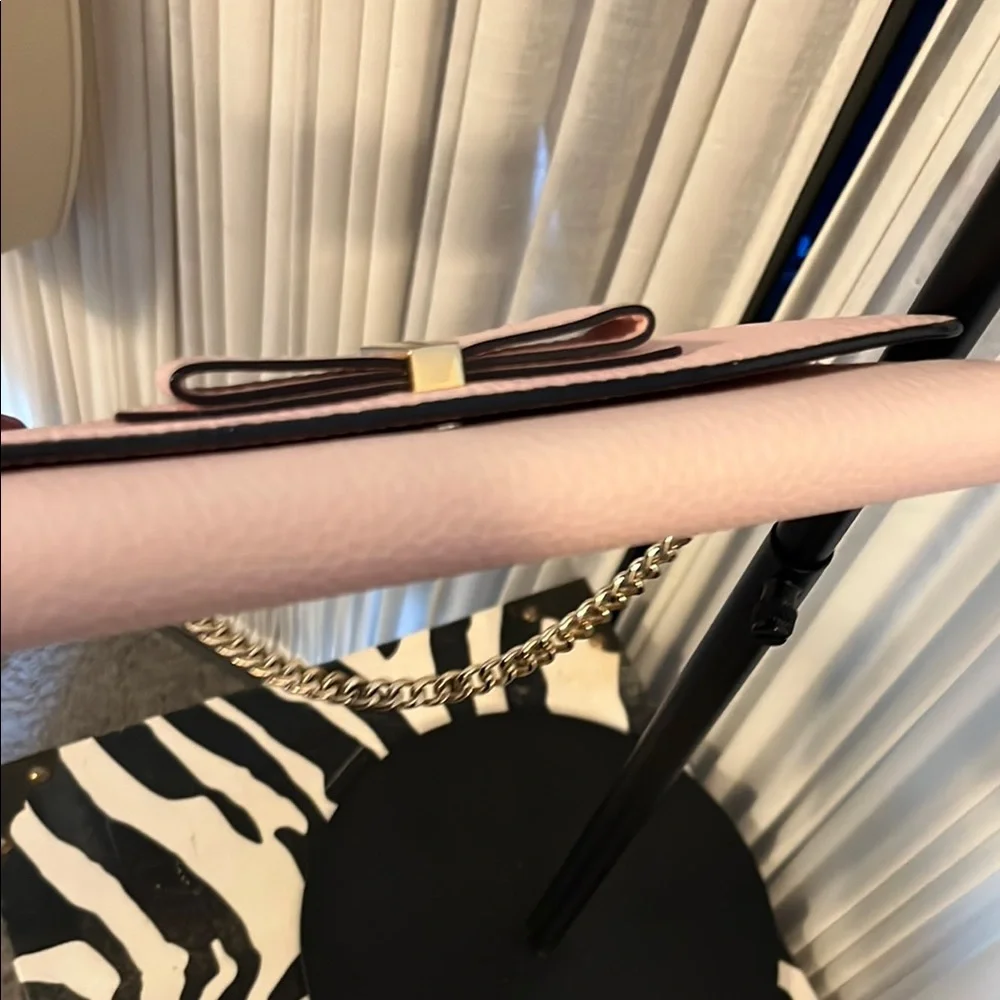 Kate Spade Pink and Gold Bow Clutch - Picture 10 of 16